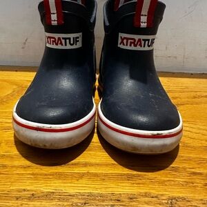 Blue and Red Rain Deck Boots XTRATUF DECK BOOTS